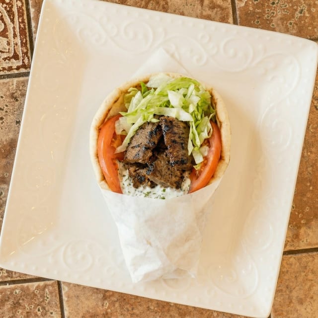 Lamb Kebab Sandwich.