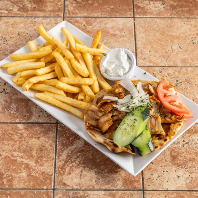 Chicken Gyro Platter.