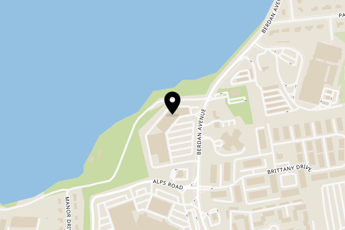 Map showing the location of Zorba Greek Eatery & Gyro House on 223 Berdan Avenue in Wayne